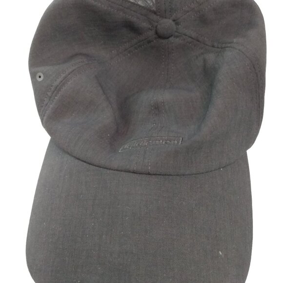Lululemon Women's Fast Free Black Running Hat Script Logo Strapback Adjustable - Picture 3 of 9